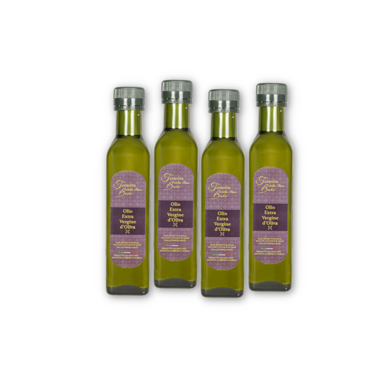 4 bottiglie da 250ml olio EVO Fam. Torretta Buti