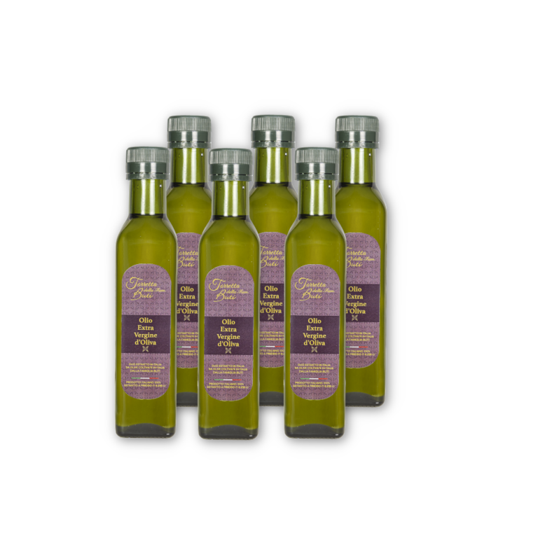 6 bottiglie da 250ml olio EVO Fam. Torretta Buti